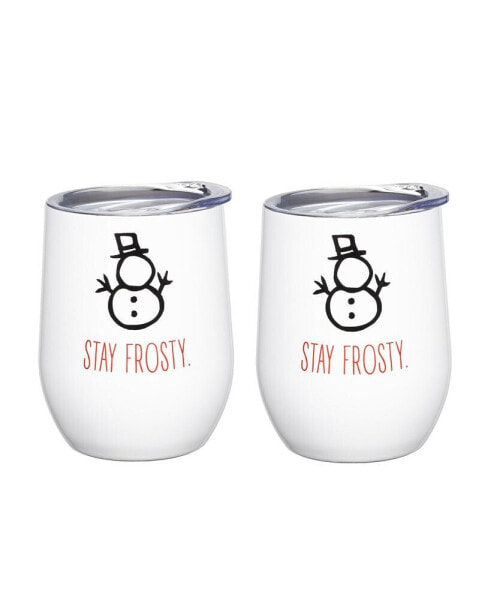 Insulated Stay Frosty Wine Tumblers, Set of 2