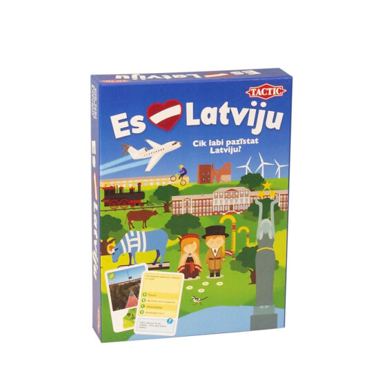 TACTIC Board Game I Love Latvia In Latvian Lang doll