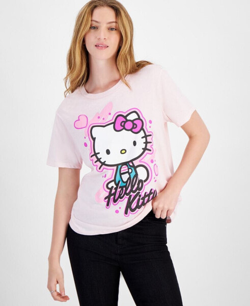 Juniors' Hello Kitty Cotton Crewneck Tee