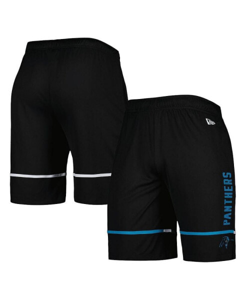 Men's Black Carolina Panthers Combine Authentic Rusher Training Shorts