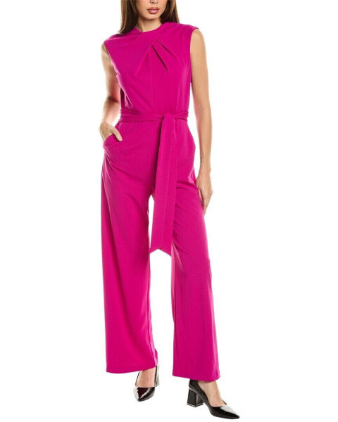 Tahari Asl Tie Waist Jumpsuit Women's