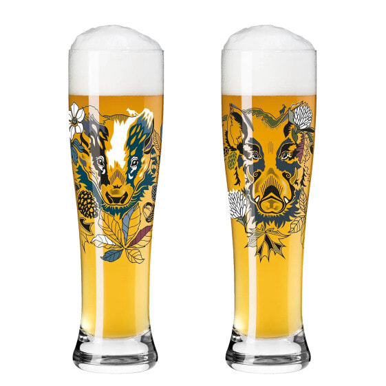 Weizenbierglas Brauchzeit IV (2er-Set)