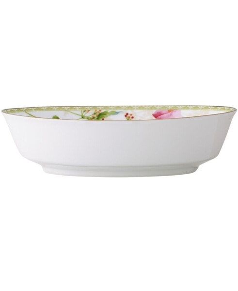 Poppy Place 32 Oz Oval Vegetable Bowl, 9.75"