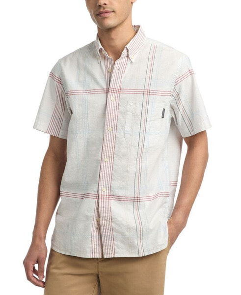 Men's Printed Short Sleeve Button-Down Shirt