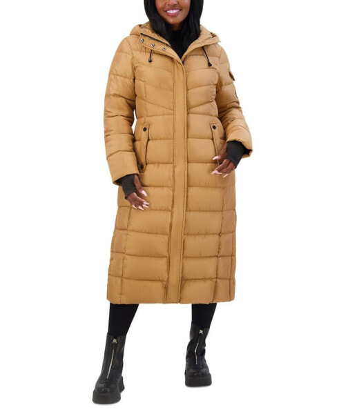 Juniors' Hooded Maxi Puffer Coat, Created for Macy's