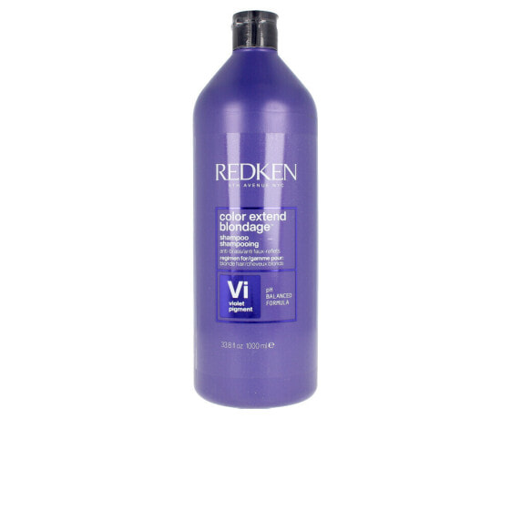 Redken Color Extend Blondage Shampoo Оттеночный шампунь с фиолетовыми пигментами для светлых волос, нейтрализующий желтизну 1000 мл