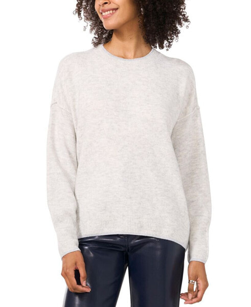 Women's Metallic-Trim Crewneck Sweater