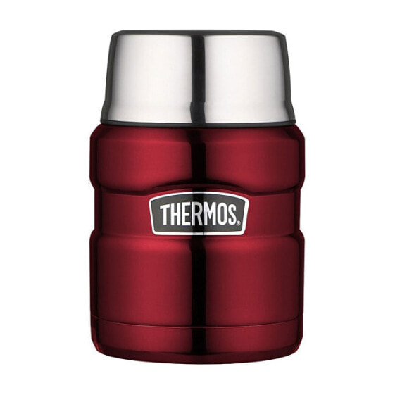 Style The food thermos with a spoon and a cup - red 470 ml