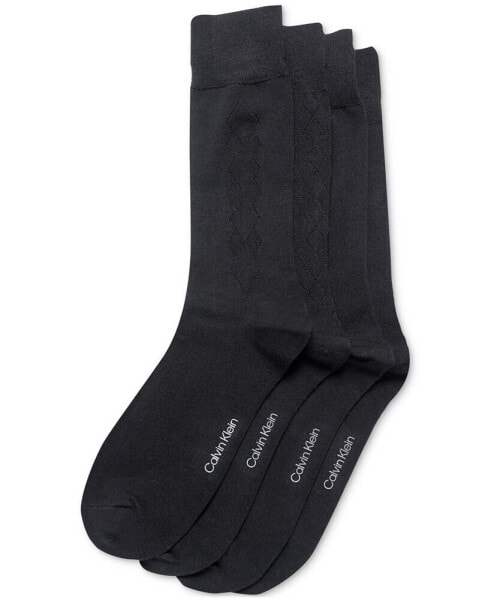 Men's 4-Pk. Crew Dress Socks