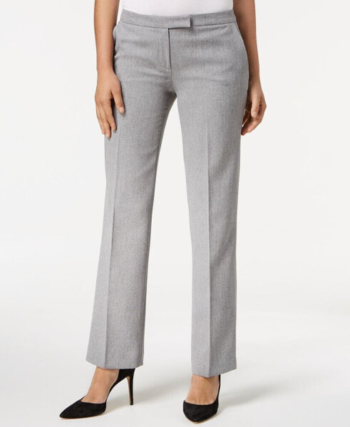 Petite Tab-Waist, Straight-Fit Modern Dress Pants