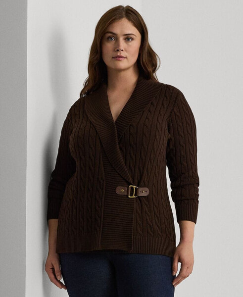 Plus Size Buckled Sweater