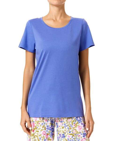 Women's Solid Short-Sleeve Scoop-Neck Sleep Tee