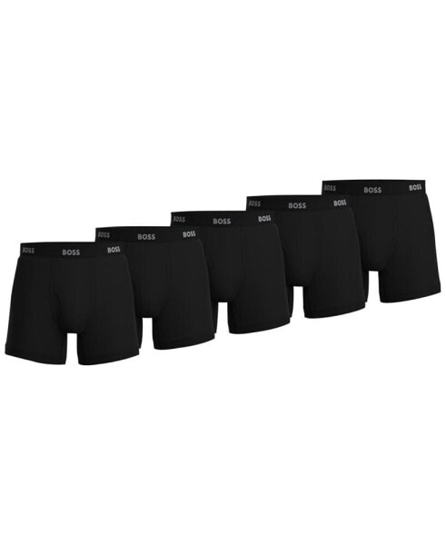 Men's 5-Pk. Authentic Solid Boxer Briefs