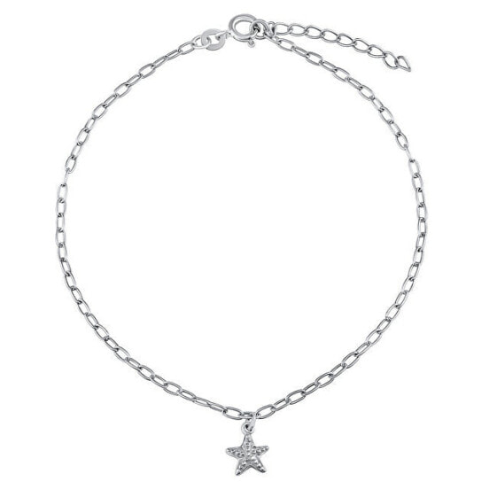 Silver leg chain with Aldib ZT181096A star