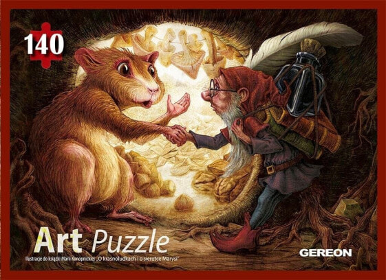 Gereon Puzzle 140 elementów - Spotkanie chomika