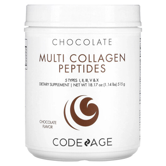 Multi Collagen Peptides Powder, Chocolate, 18.17 oz (515 g)