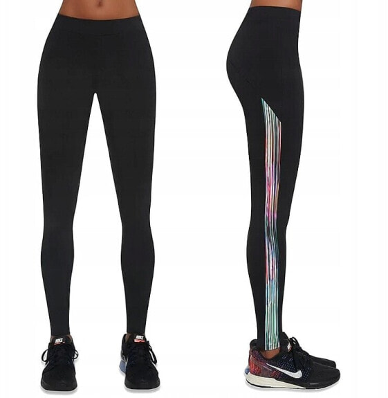 Sportleggings für Damen Cosmic black/multicolor - Bas Bleu S (42)