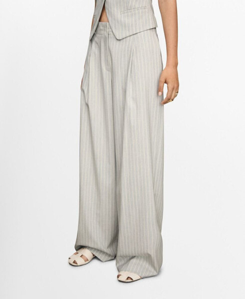 Women's Wide Leg Striped Pants