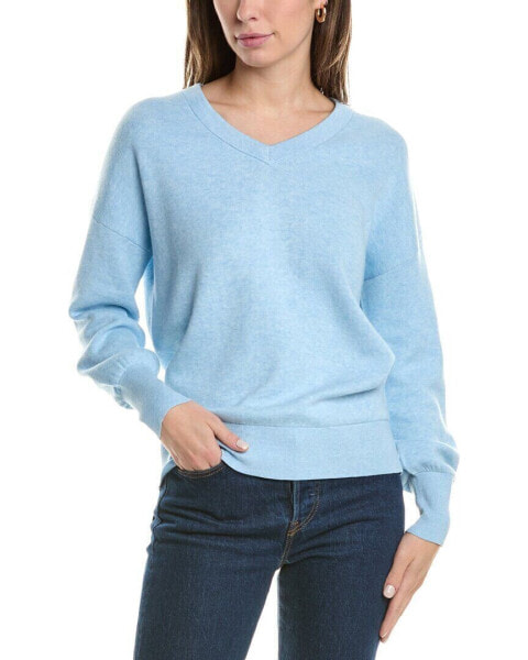 Forte Cashmere Gathered Sleeve Cashmere Sweater Women's