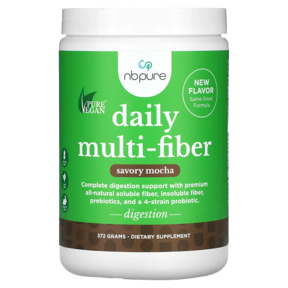 Daily Multi-Fiber, Savory Mocha, 372 g