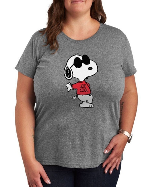 Trendy Plus Size Hybrid Apparel Trendy Peanuts Graphic T-shirt