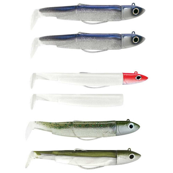 FIIISH Black Minnow Double Combo Offshore Soft Lure 10g 90 mm