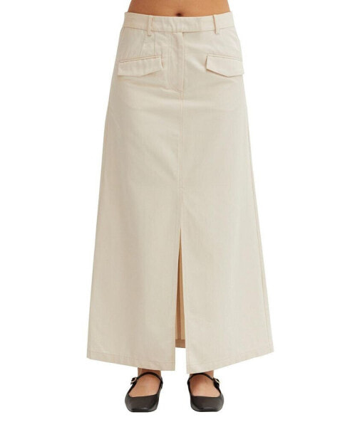 Women's Yunes Tencel Cotton Midi Skirt