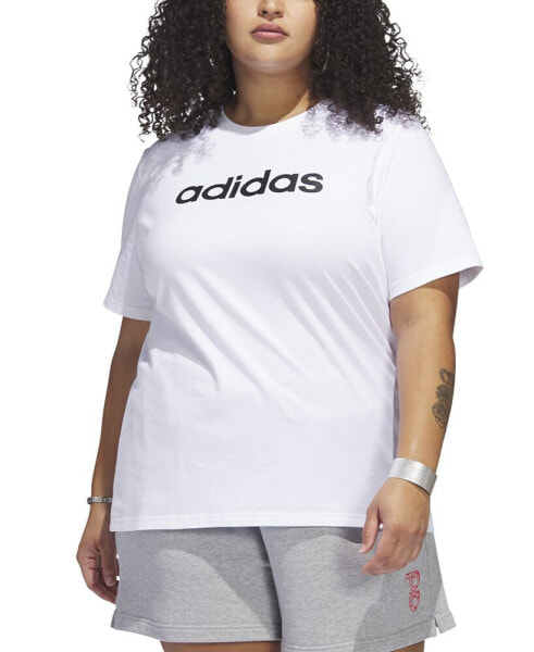 Футболка Adidas Plus Size  Crewneck Tee