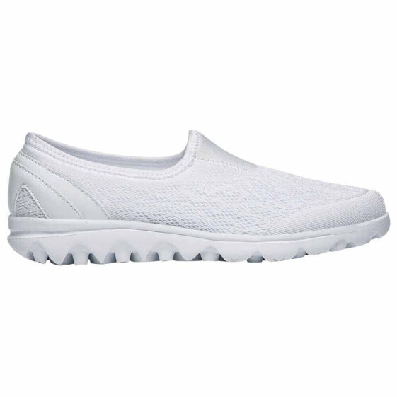 Propet Travelactiv Slip On Walking Womens White Sneakers Athletic Shoes W5104-W