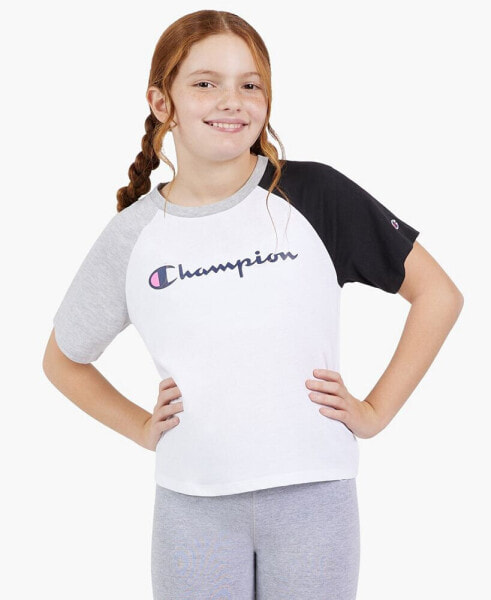 Big Girls Colorblock Meet Greet Crewneck T-shirt