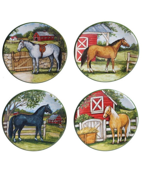 Clover Farm 4-Pc. Canape Plates asst.