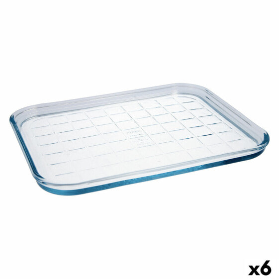 Прямоугольная форма Pyrex Classic Vidrio Прозрачный Cтекло 33 x 27 x 2 cm Простой (6 штук)