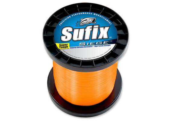 Sufix Siege Monofilament Fishing Line | Neon Tangerine | 14 lb | 3000 yd