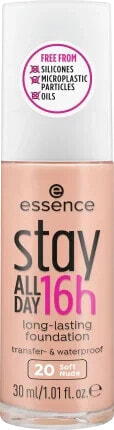 Foundation Stay All Day 16h Long-Lasting 20 Soft Nude, 30 ml