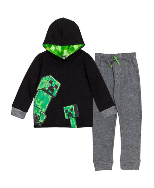 Boys Creeper Fleece Pullover Hoodie and Pants Outfit Set to