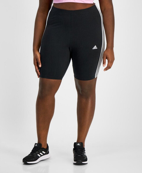 Plus Size Essentials 3-Stripes Bike Shorts