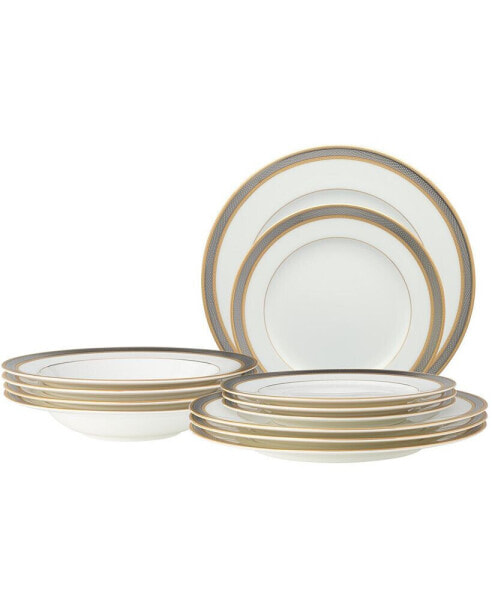 Brilliance 12 Pc Dinnerware Set, Service for 4