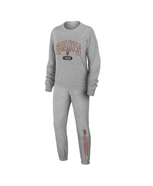 Women's Gray San Francisco Giants Knitted Lounge Set