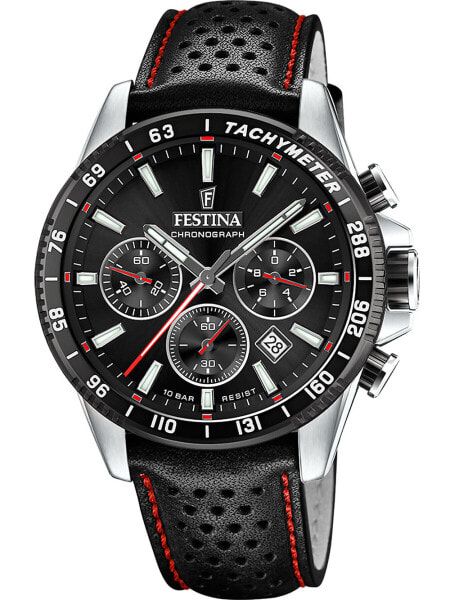 Festina F20561/4 Timeless Chronograph Mens Watch 45mm 10ATM