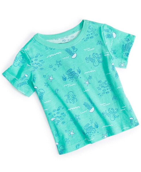 Baby Boys Sea-Print T-Shirt, Created for Macy's