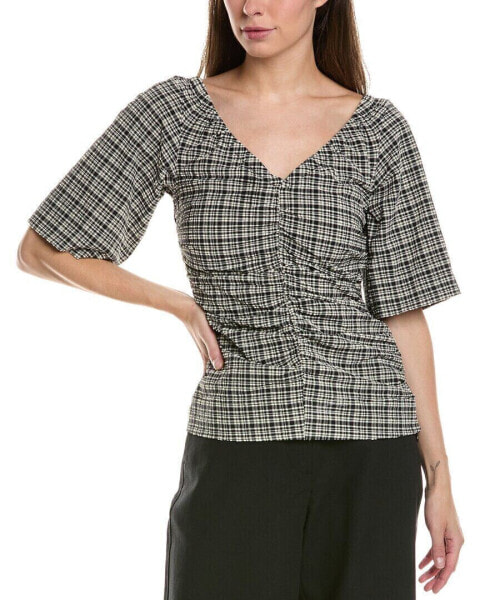 Ganni Seersucker Top Women's