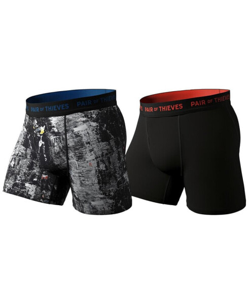 Men's SuperFit Breathable Mesh Boxer Briefs 2 Pack