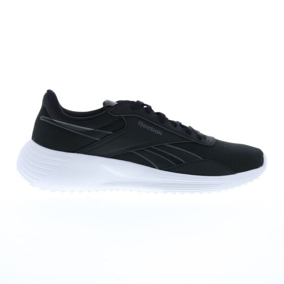 Reebok Lite 4 Womens Black Canvas Lace Up Athletic Running Shoes