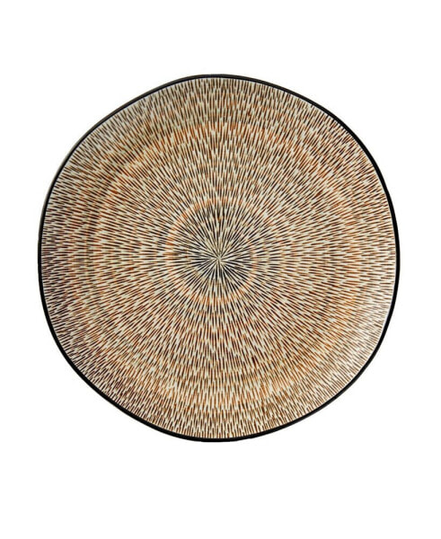 Spiral Sketch Dinner Plates, Set of 4