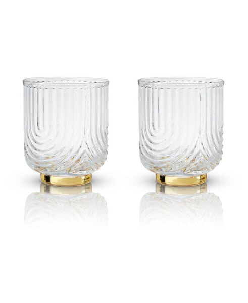 Gatsby Tumblers, Set of 2, 12 Oz