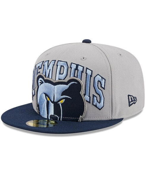 Men's Gray, Navy Memphis Grizzlies Tip-Off Two-Tone 59FIFTY Fitted Hat