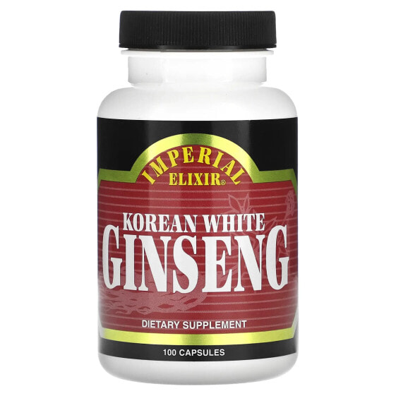 Korean White Ginseng, 100 Capsules