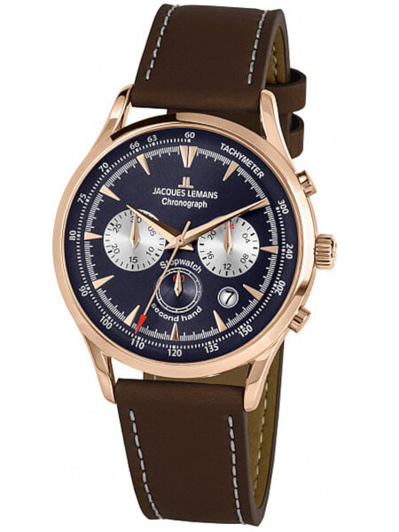 Часы Jacques Lemans Retro Classic Chrono Men's 41mm