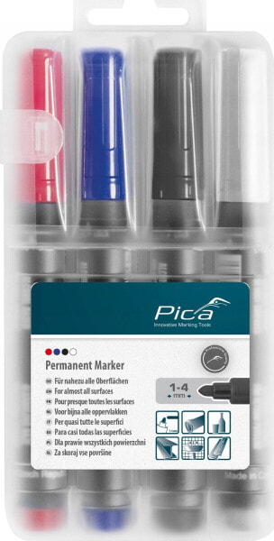 Pica-Marker Pica permanent Marker 1-4mm assorted with Instant-White