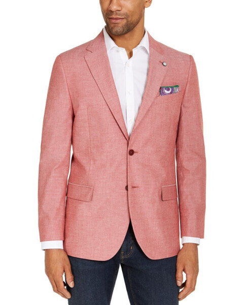 Men's Modern-Fit Chambray Sport Coat